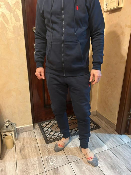 Trening Ralph Lauren, bleumarin închis, bumbac