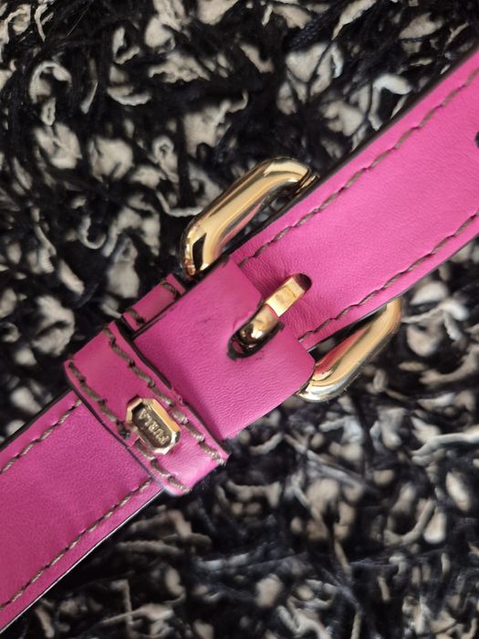 Furla кожена дръжка каишка за чанта