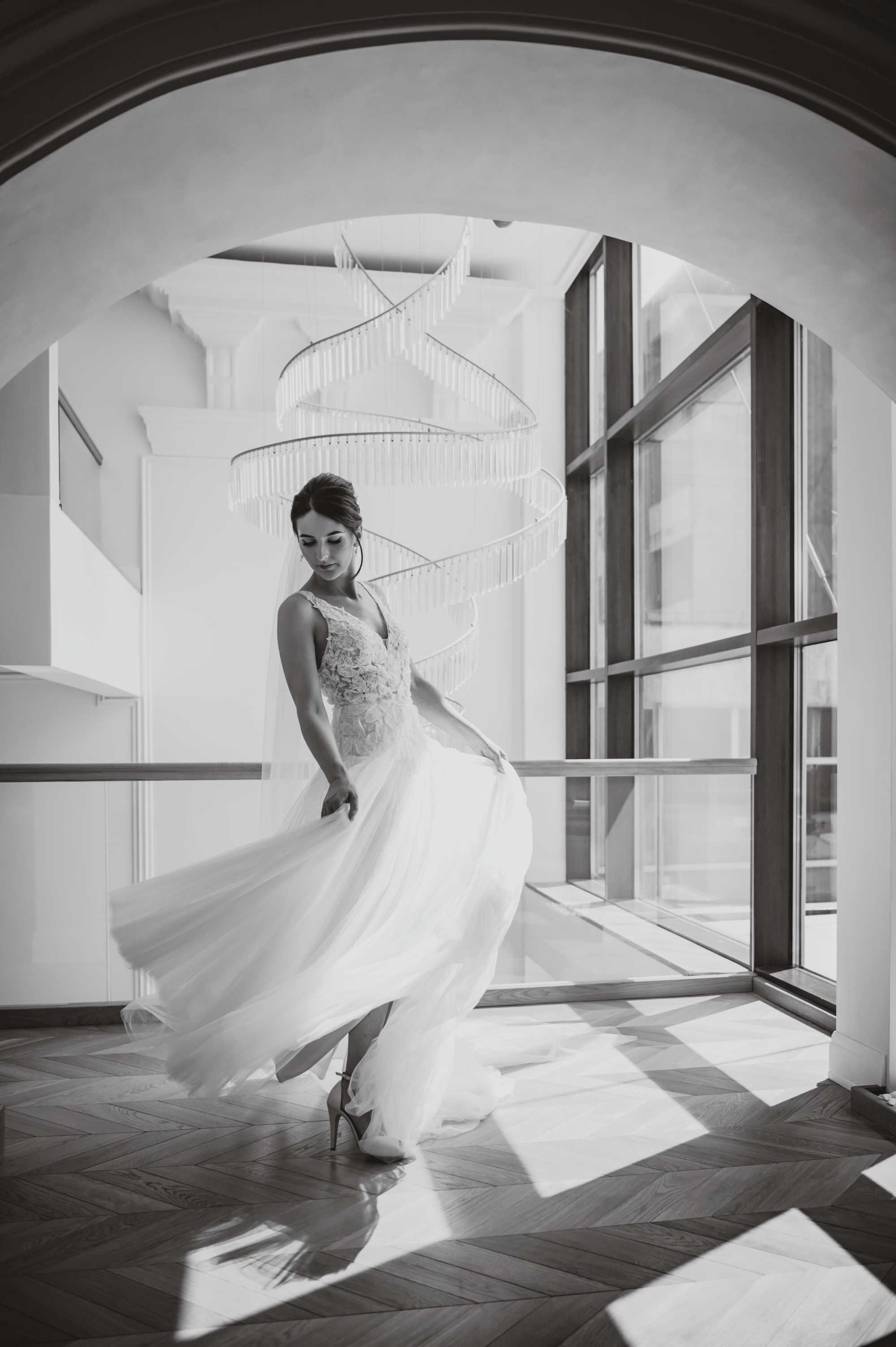 Rochie de miresa cu trena Linia A - La Sposa Collection - St. Patrick