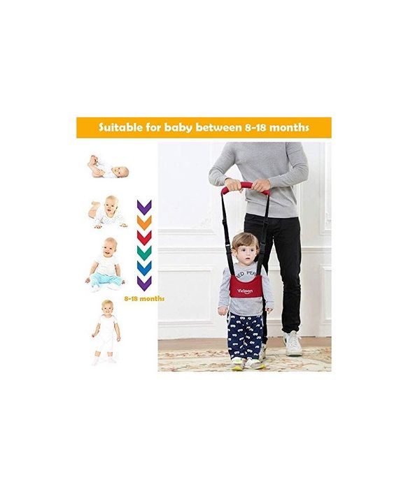 Ham reglabil pentru mersul bebelusilor 8-18 luni, rosu, Vicloon