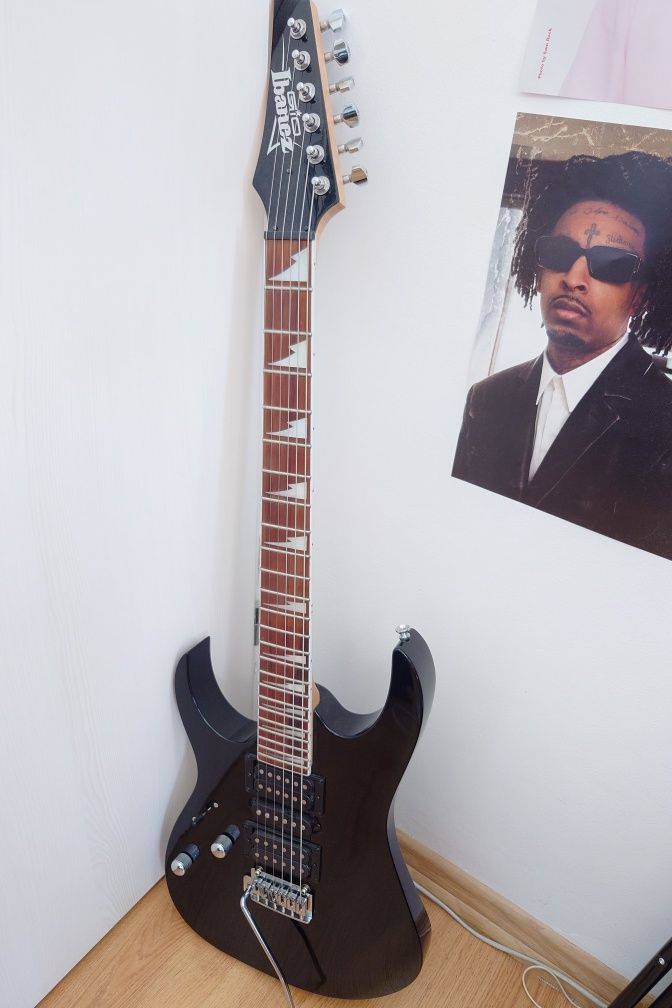 Vând chitară pentru stângaci - Ibanez GRG170DXL-BKN Lefthand