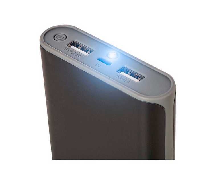Acumulator extern Azuri, 6000 mAh, 2 tip usb