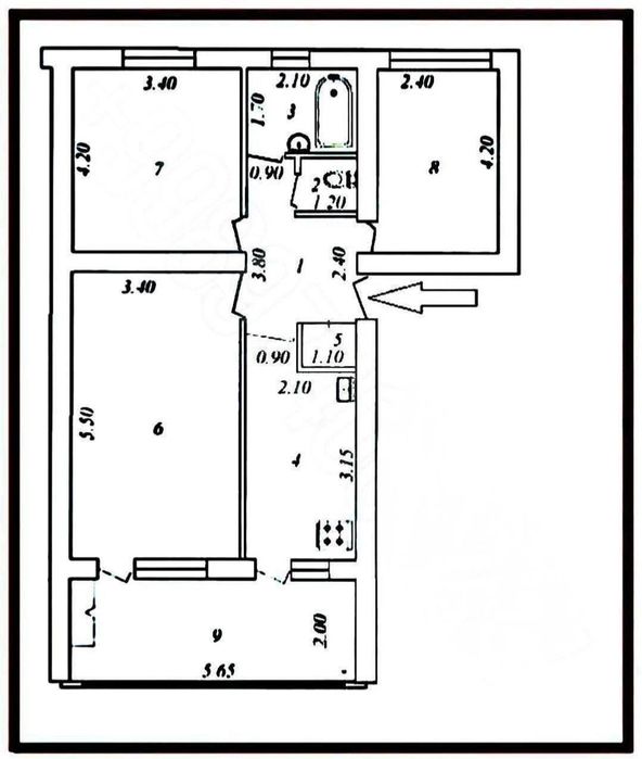 Бий Метро Буюк Ипак Йули Максим Горький 77-Серия 3ком Кирпичный дом