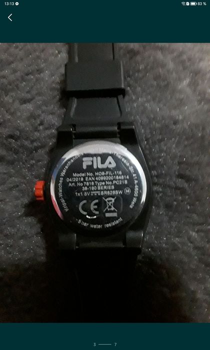 Vând ceas Fila original, în stare foarte bună, silicon. Trimit prin po