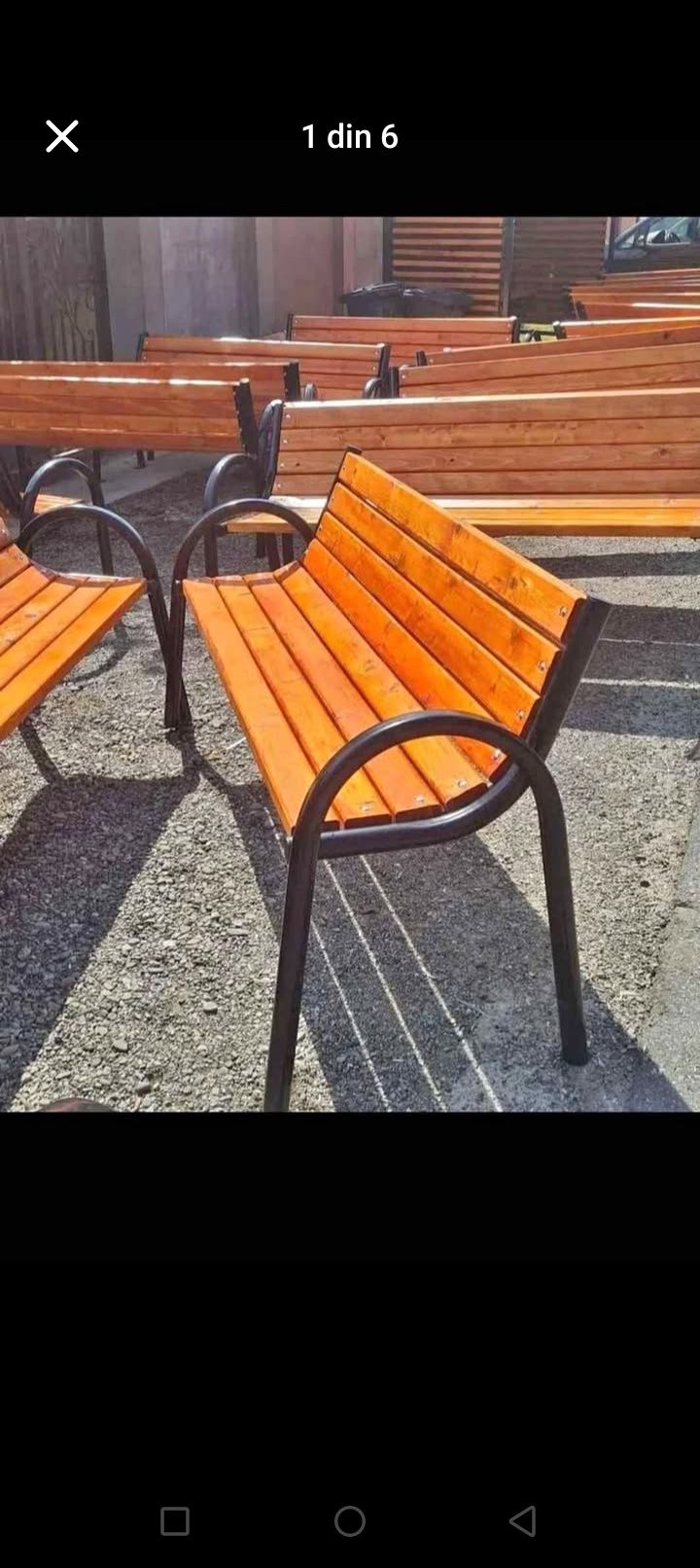 Banca cu spatar parc și gradina
