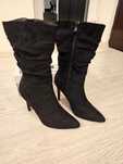 Answear Lab cizme - femei, culoarea negru, cu toc cui