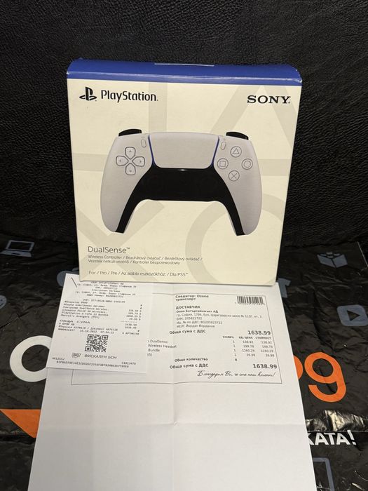 PS5 Sony Play Station 5 Joystick Контролер Гаранция Ozone 2024 White