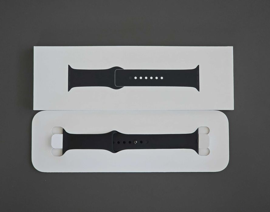 Curea Apple Watch 11, 10, 9, 45mm, 42mm, Sport Band, Black,
