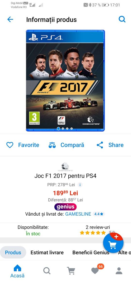 Joc Ps4 f12020 f12017 football