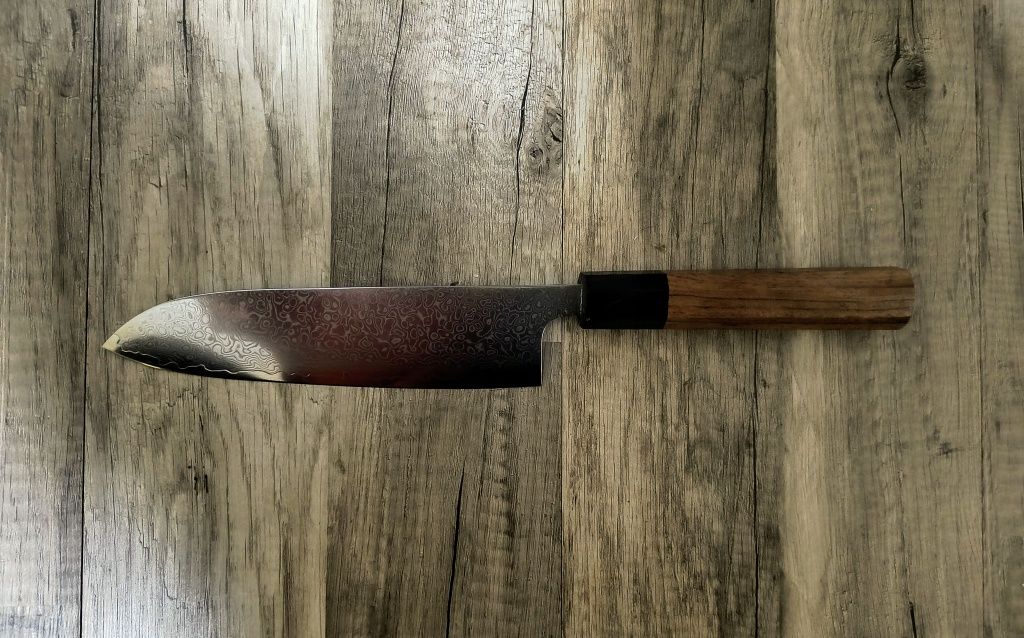 Cuțit Japonez Santoku otel damasc