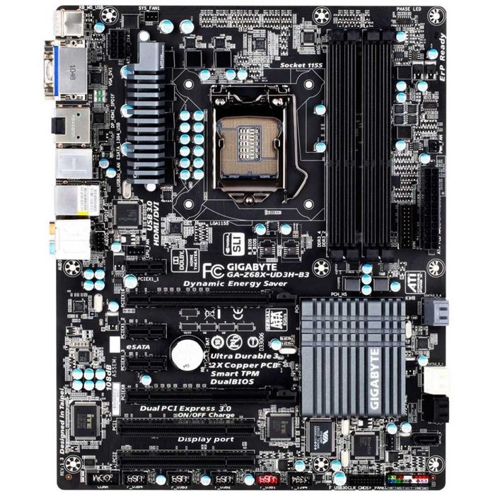 Дъно Дънна платка Gigabyte GA-Z68X-UD3H-B3 1155 DDR3 OVERCLOCK