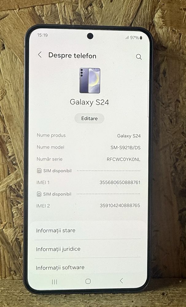 Samsung s24 Pret 1750 lei
