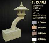 Lampa japoneza Rankei din beton