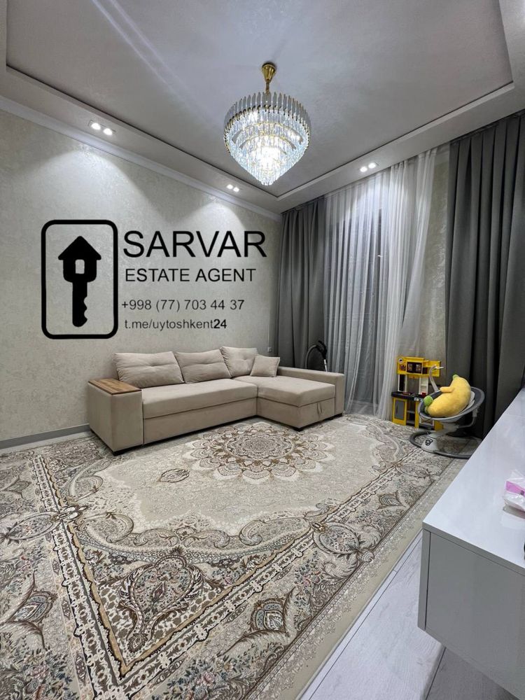 2-комнатная квартира в ЖК Fazo Residents, 2/7, 50 м², мебель, техника