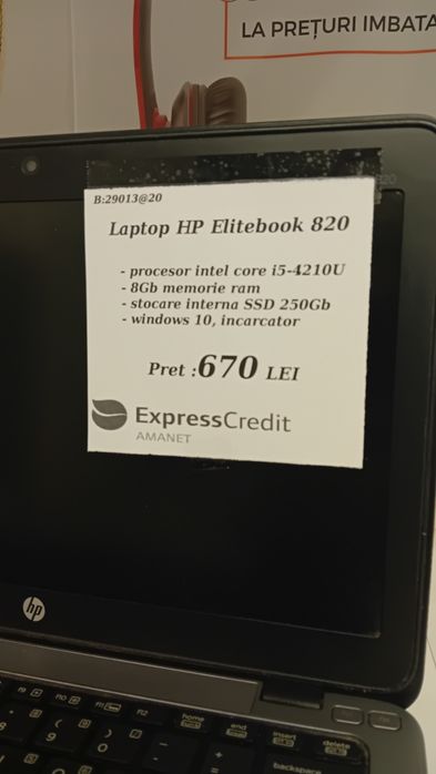 Laptop HP Elitebook 820 AG20 Dancu b29013 Garanție 2 ani !