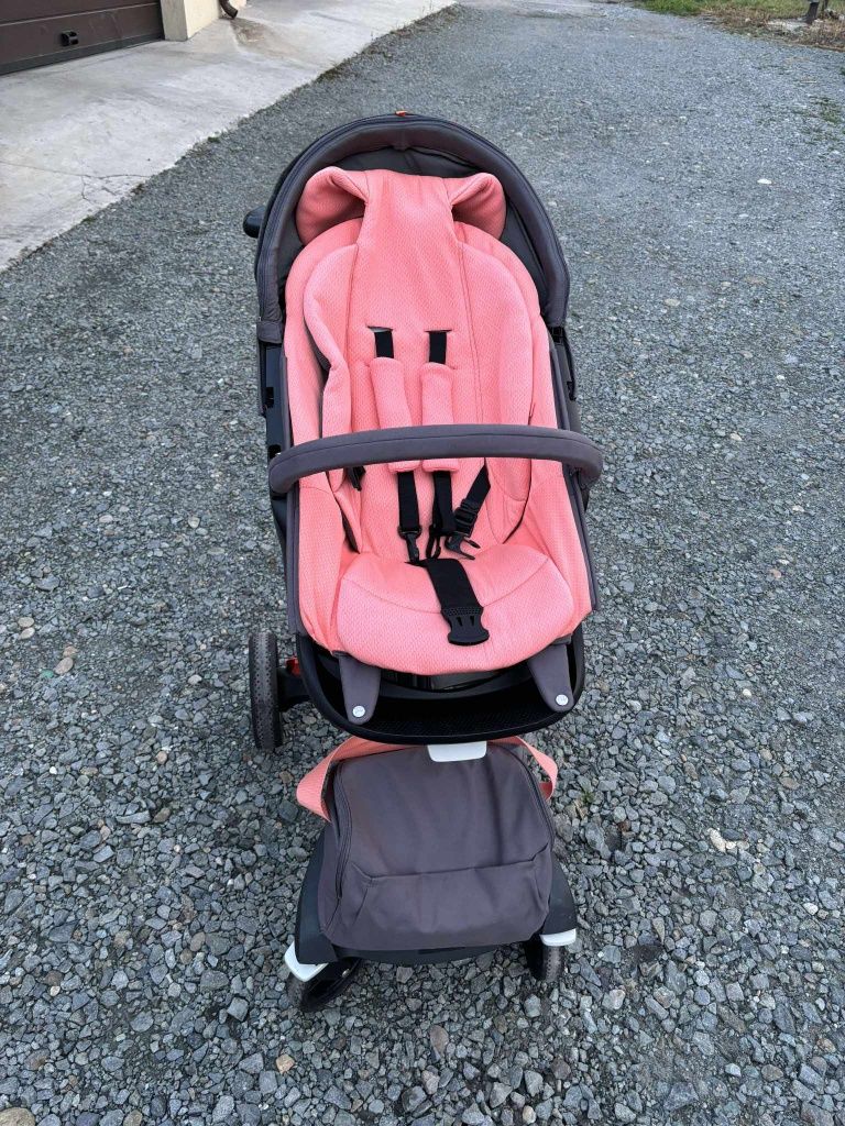 Carucior bebe Stokke Xplory v5 roz-gri