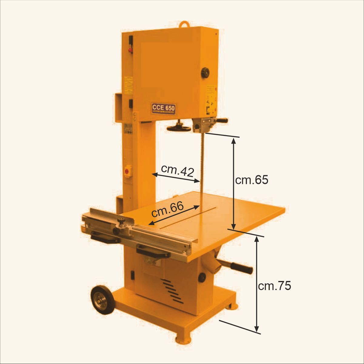 Masina de taiat BCA/Caramida BISONTE TSC650, 1,85kW/230V, Hmax. 650mm