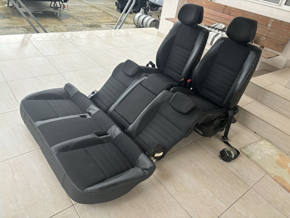 Interior semipiele +textil renault  laguna 3 cu centuri siguranta