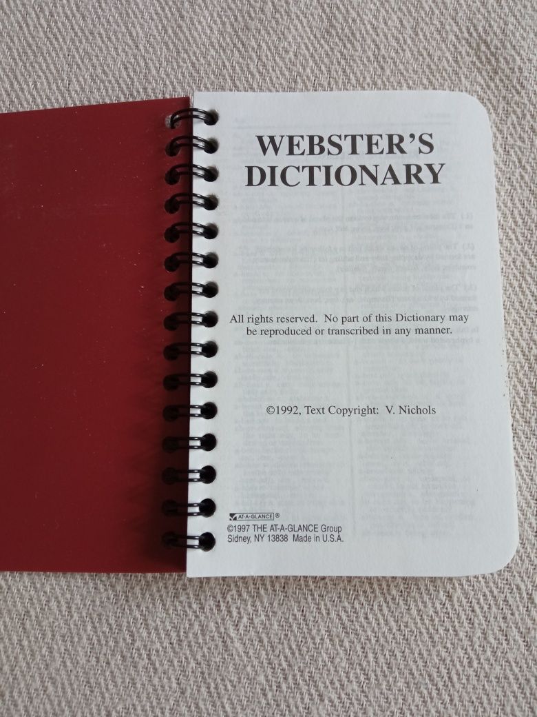 Webster ' s  Dictionary