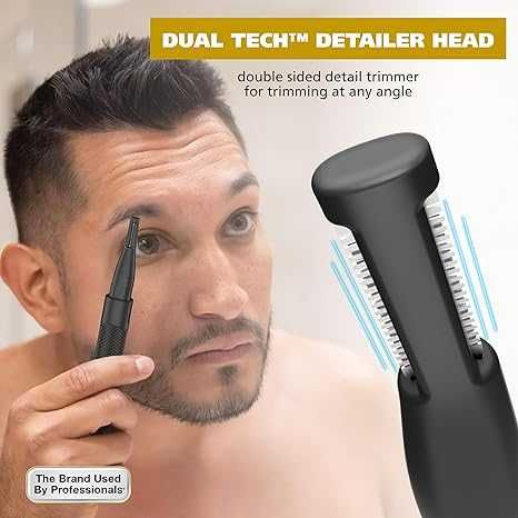 Двустранен тример за вежди и нос WAHL Manscaper 2-в-1 Tactical®