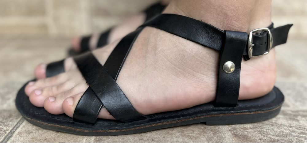 Sandale grecesti din piele