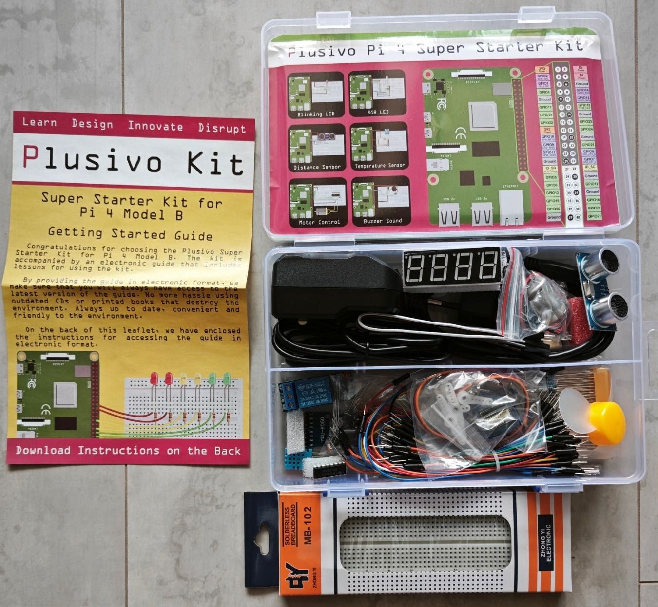 Комплект Plusivo Super Starter Kit за Raspberry Pi 4 Model B