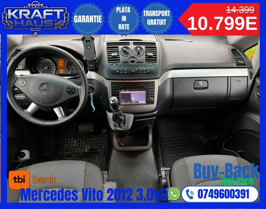 Mercedes vito 8loc 3.0v6 2012 rate tbi