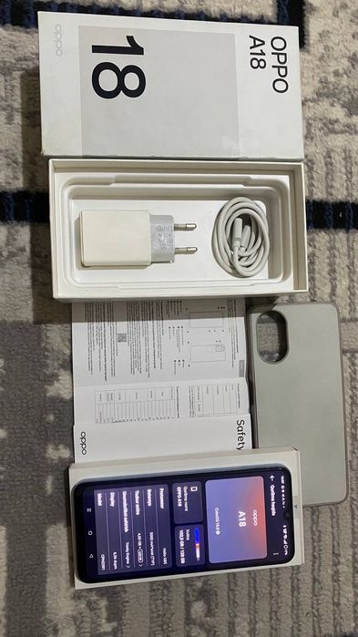 Oppo A 18 operative hotirasi 4+4 128 gb hech qayeri almashmagan radnoy