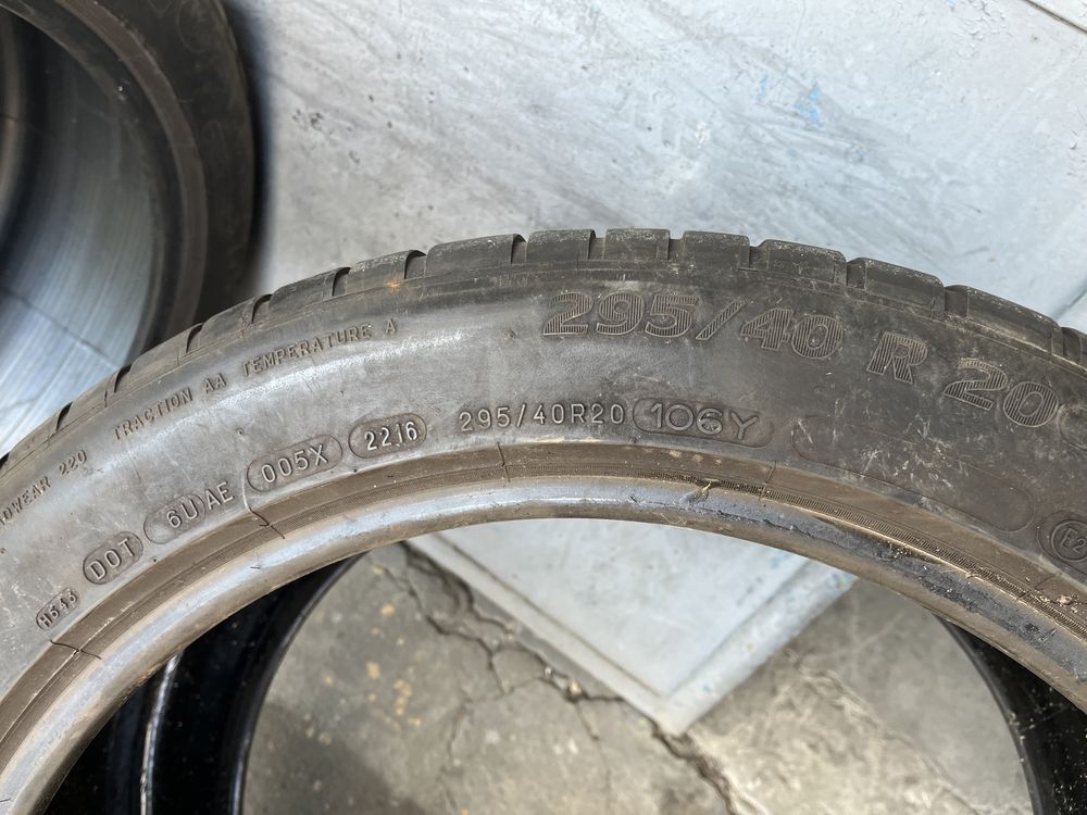 2 бр. летни гуми 295/40/20 Michelin NO DOT 2216 3+ mm