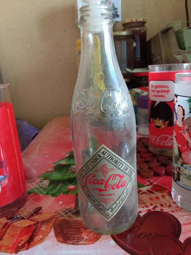Vand pahare sticla inscriptionate coca cola, diverse obiecte, Ploiesti