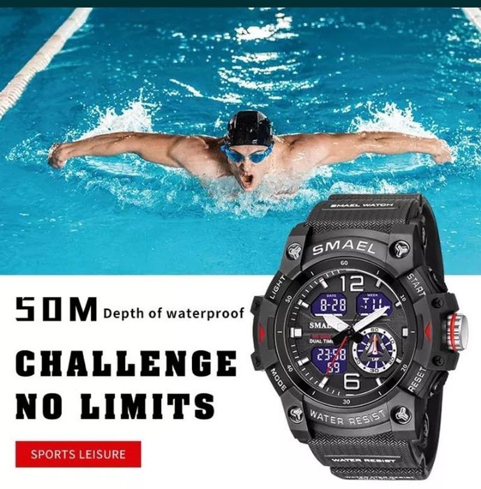 Ceas SMAEL militar nou sigilat precis robust ecran dual