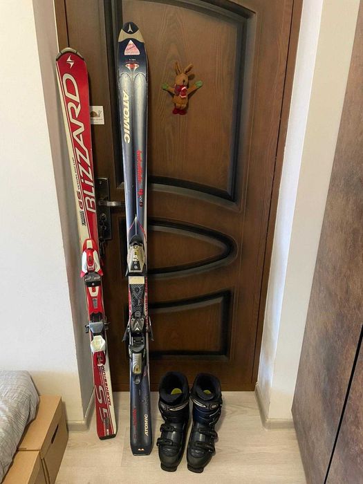 Skiuri Blizzard 160, Atomic 170 și clăpari gratis Nordica 39/40