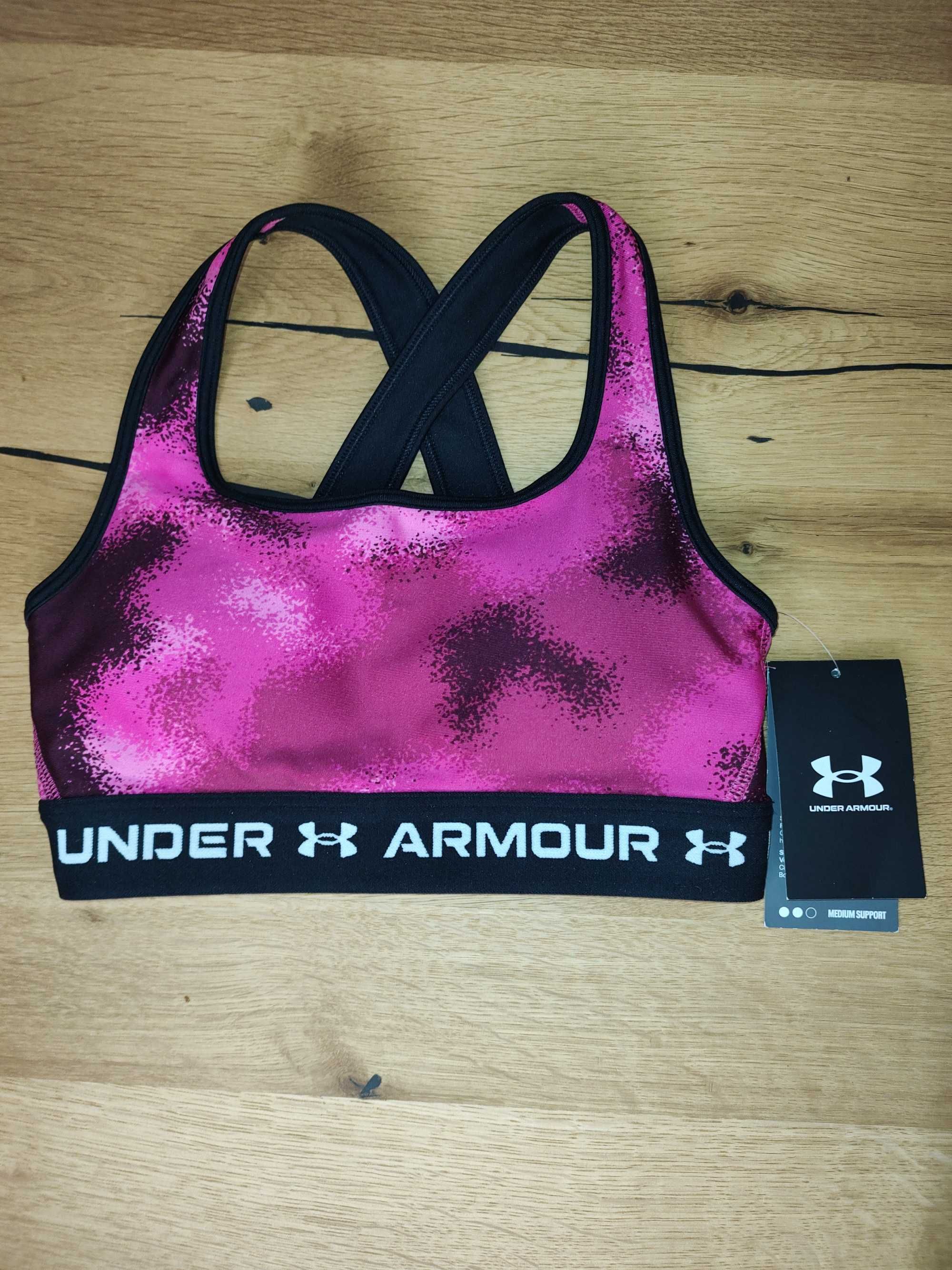 розово бюстие Under Armour