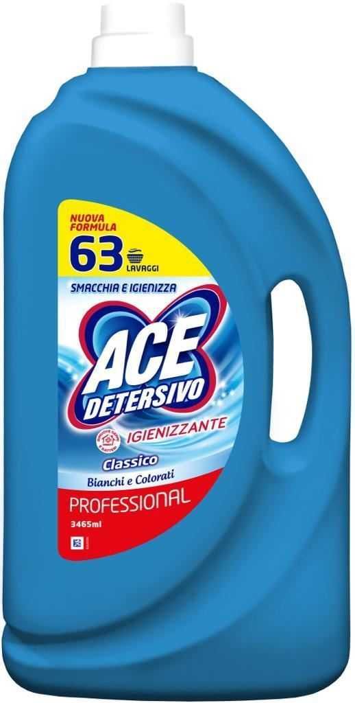 течен прах ACE PROFESSIONAL 63 перални 3,465л. внос ИТАЛИЯ видове