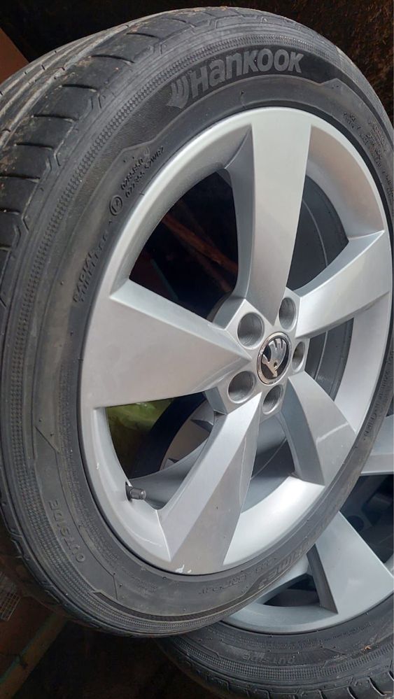 Jante (roti complete) 5x100 R17 Skoda, VW, Audi, Seat, anvelope vara