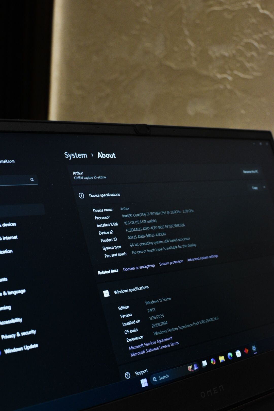 HP Omen 15 – i7 / RTX 2060 / 16GB DDR5 / 1TB SSD