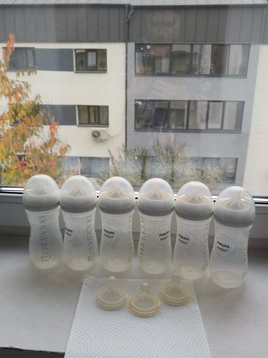 6 biberoane de 330 ml Philips Avent  și tetine