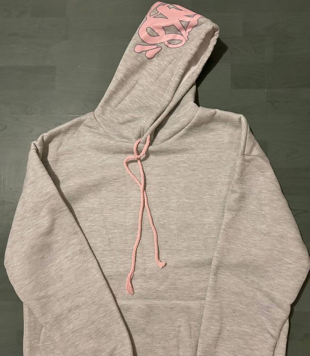 Syna World Logo Trening Set complet de hanorac si pantaloni gri cu ro