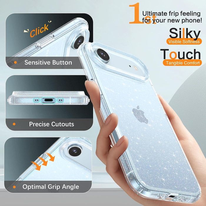 Блестящ кейс glitter case за apple iphone 17 air