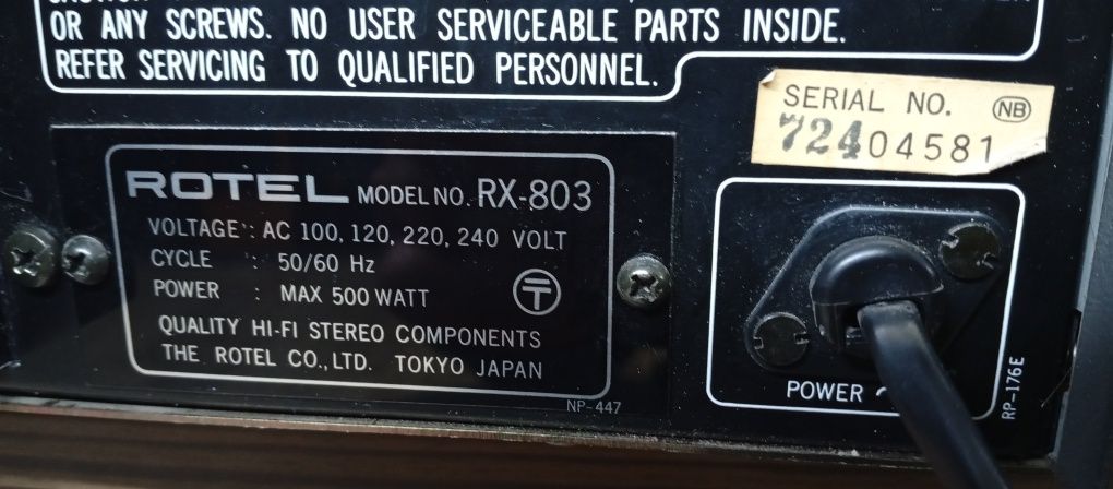 Винтидж ресивър ROTEL RX-803