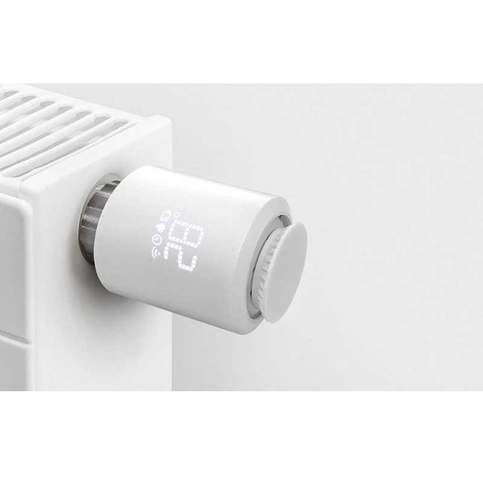 Cap Termostat Smart pentru calorifer Ketotek Zigbee 3.0 TUYA, Alb