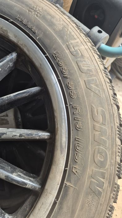 Jante + cauciucuri de iarna demoantate dupa mercedes  glle 2017