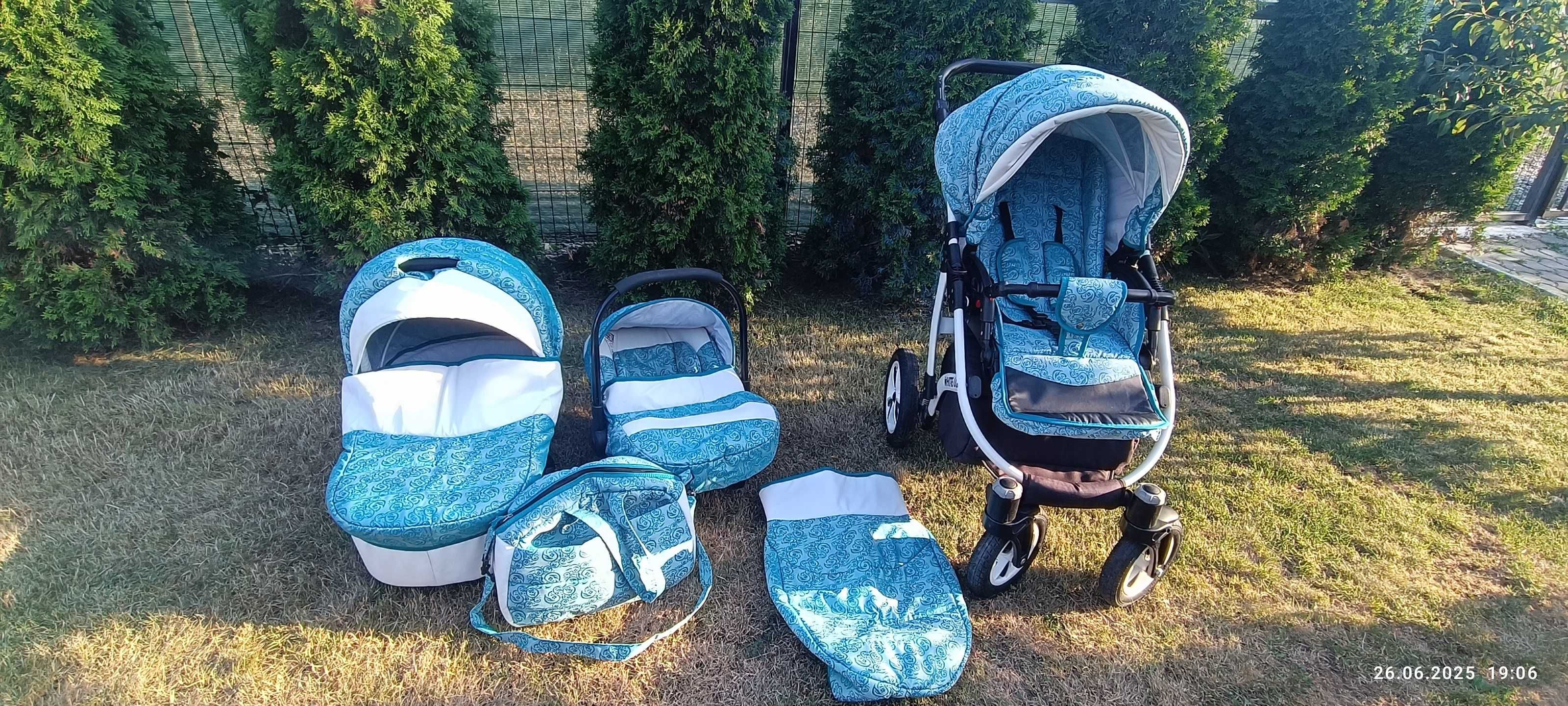 Cărucior 3in 1 WHITE LUX