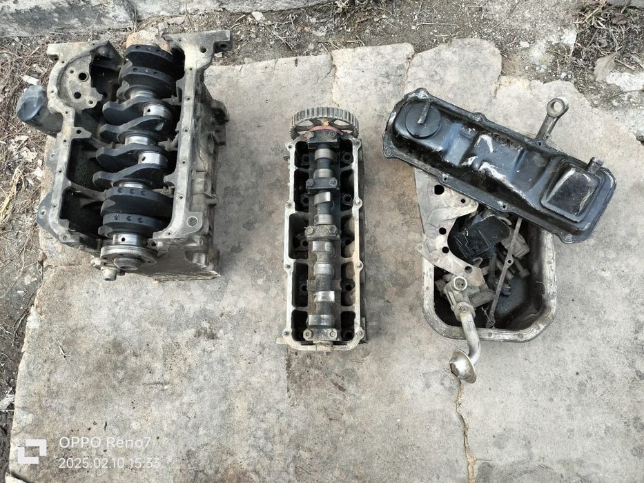 Блок цилиндра и вал