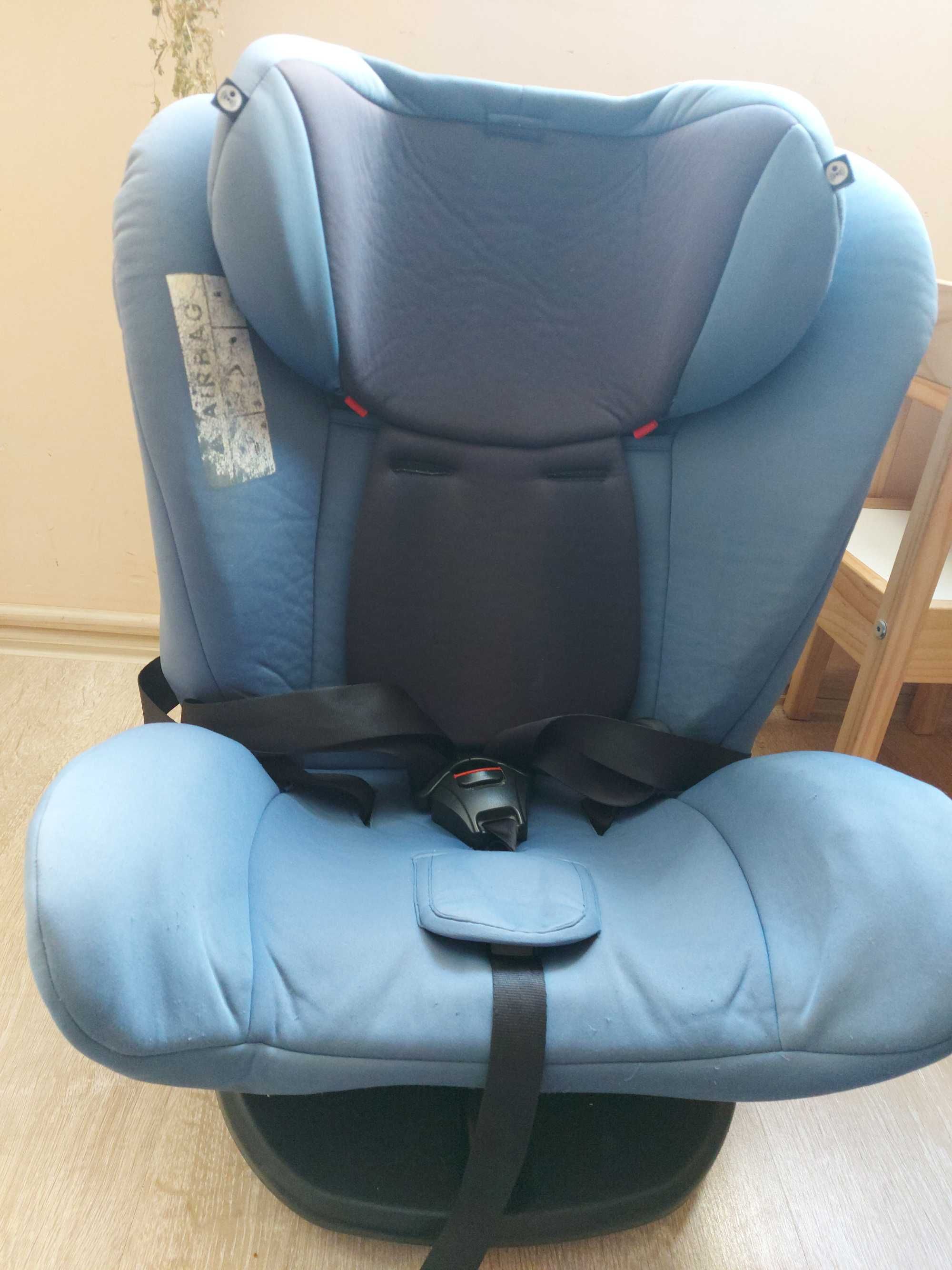 Туити Синьо столче за кола с Isofix, въртящо се на 360 градуса