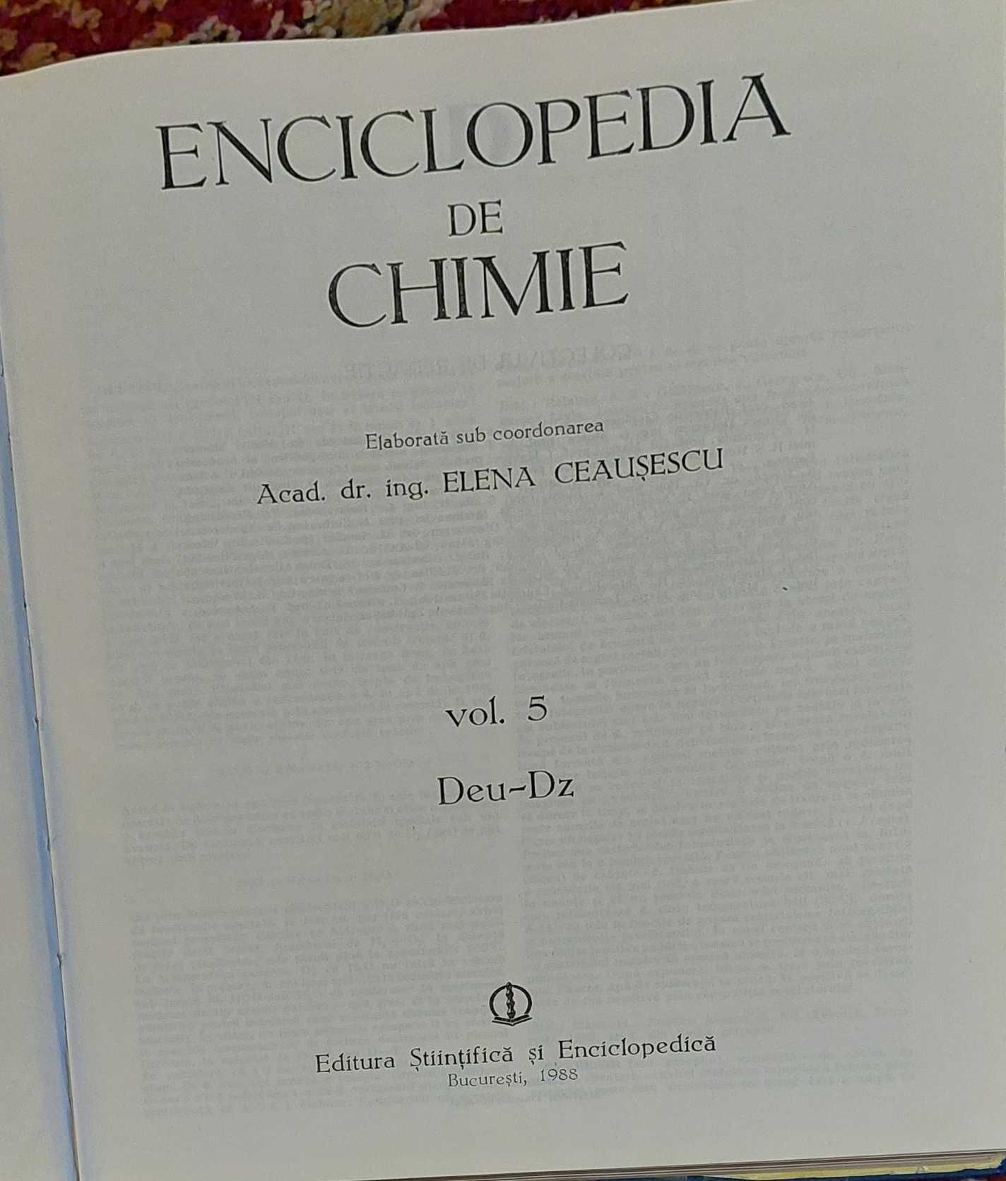 Enciclopedia de chimie 5 volume