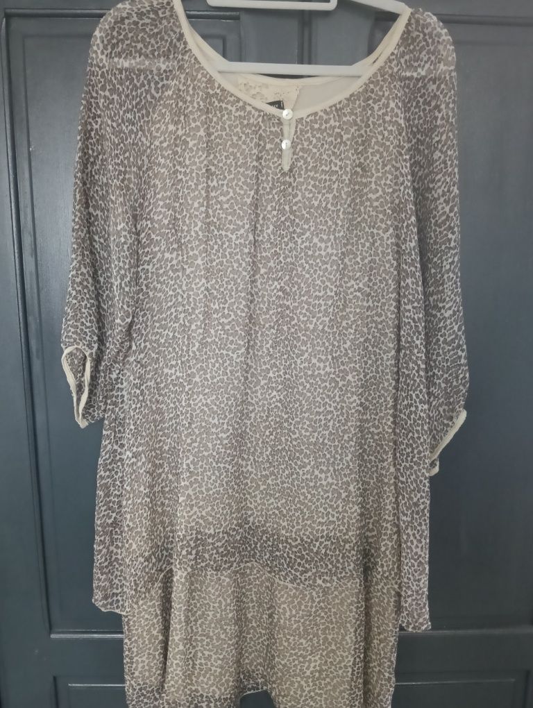 Rochie leopard de voal