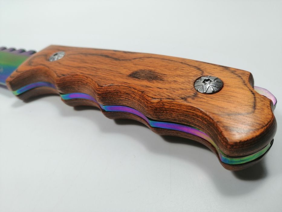 Cutit de vanatoare, Wood Rainbow, 33 cm, multicolor