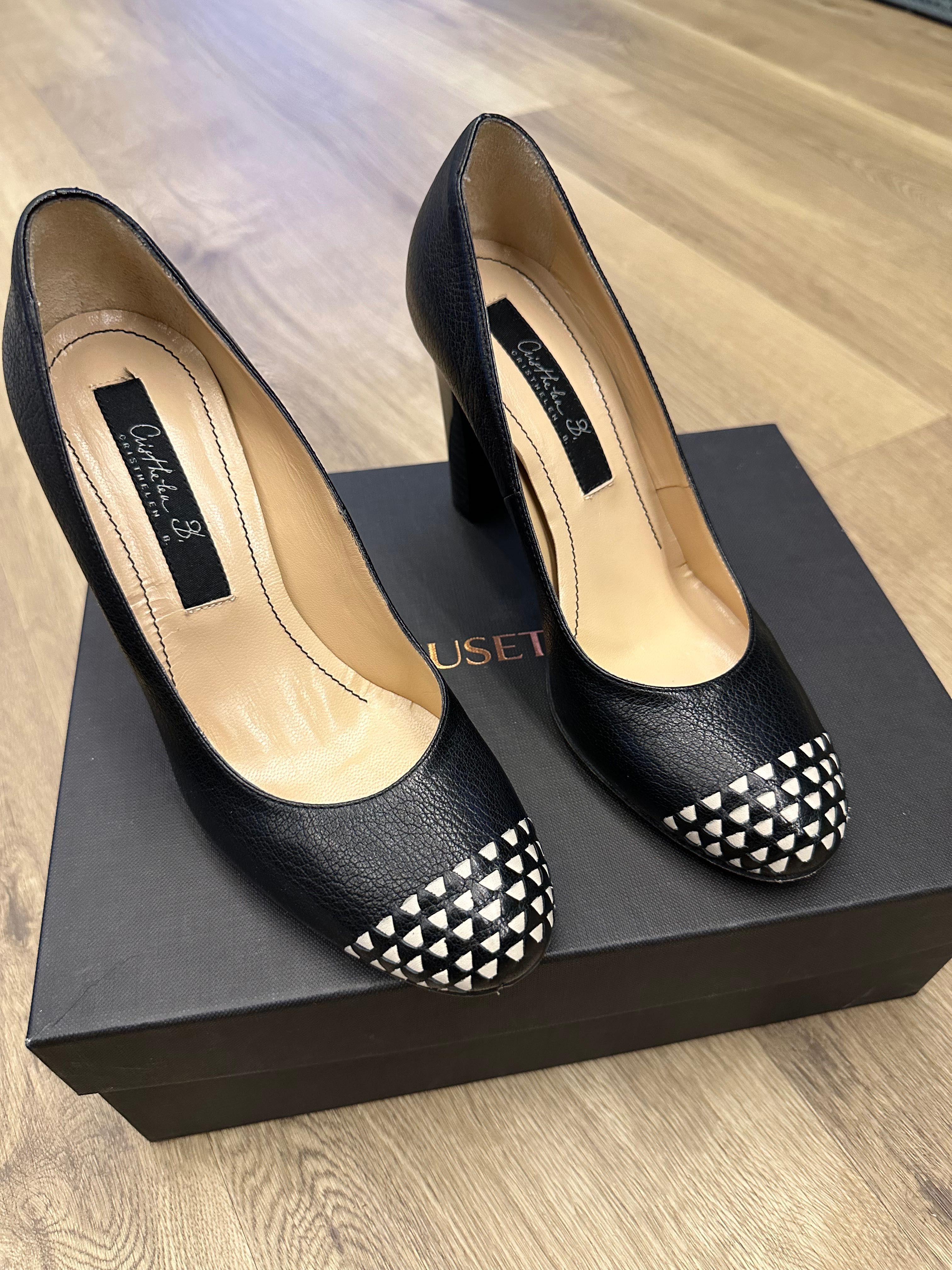 Pantofi piele dama Musette toc 10 cm