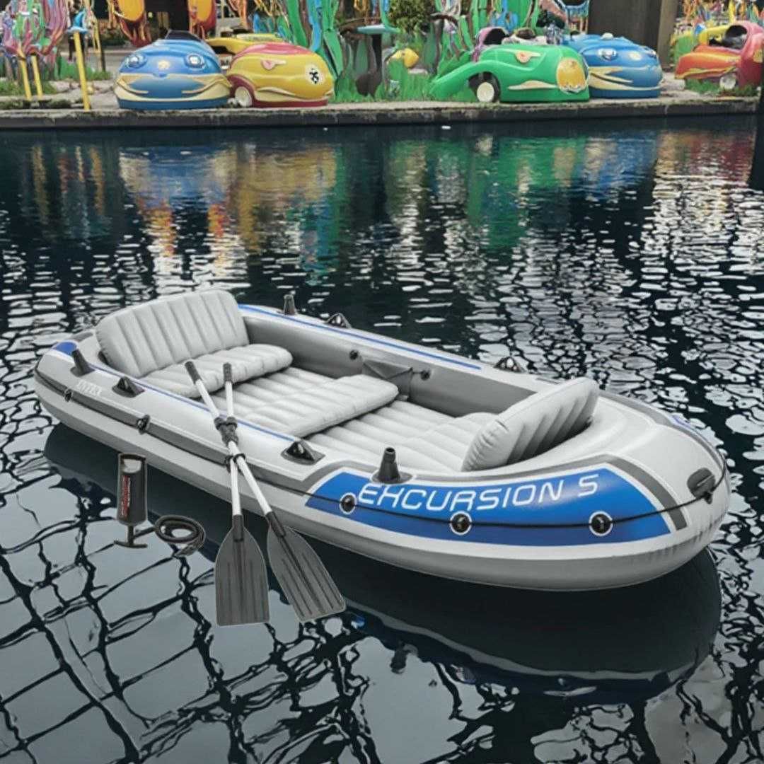 Лодка 5 местный размер Intex-366х168х43 см max-600 кг Доставка бесп